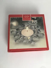 Lenox Silver Plated SNOWFLAKE Tea Light Holder