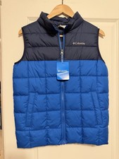 Columbia Puffer Vest Youth Large NWT U Raven Ridge Navy Blue