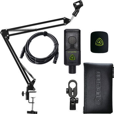 Lewitt LCT 240 Pro Großmembran Mikrofon Streaming Podcast Mikrofonarm Kabel Set