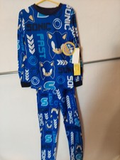 Children's Sonic Hedgehog Pajamas Set Sz 8