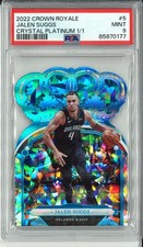 2022 Crown Royale Jalen Suggs Crystal Platinum 1/1 PSA 9