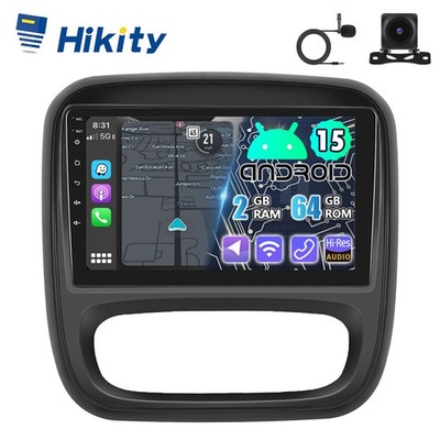 64GB 9'' CarPlay Android 15 Autoradio Für Opel Vivaro B Renault Trafic 3 GPS Navi