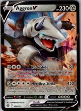 BRILLIANT STARS AGGRON V 096/172 UR POKEMON HOLO HP