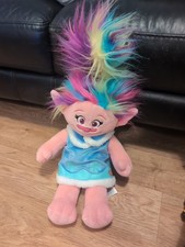 Build A Bear Poppy Rainbow Haired With Dress Soft Plush DreamWorks Trolls 22"