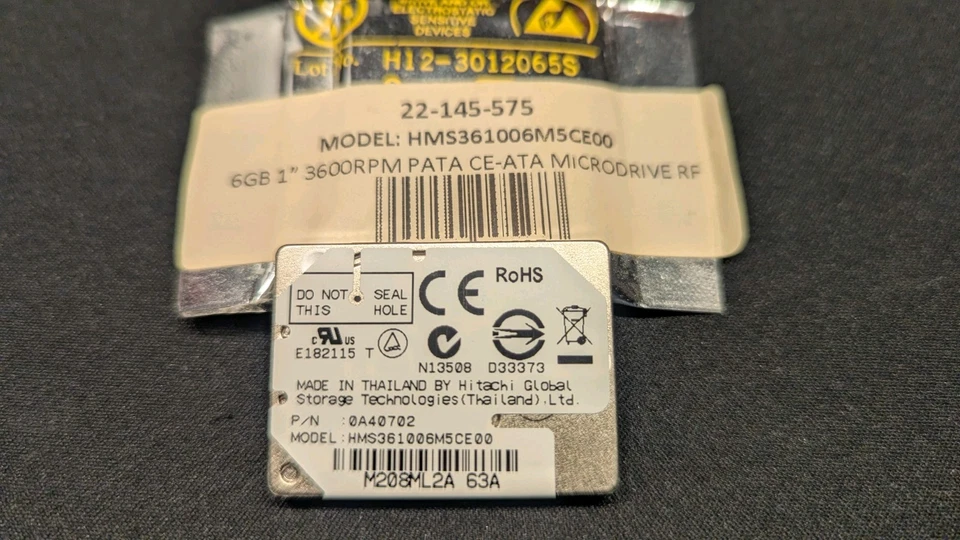  (2 Pack) 6GB 1" 3600rpm Hitachi (HGST) Micro Drive PN 0A40702 ATA-4 - Image 2 of 4