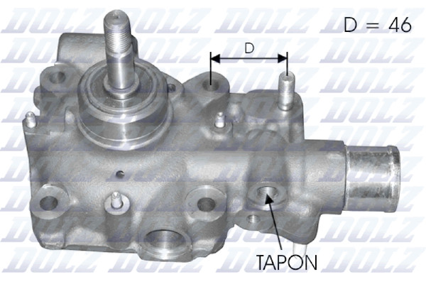 Dolz Wasserpumpe MotorküHlung B121 FüR Iveco Daily 3 Bus A2FC13AA A6FBU4AB-image