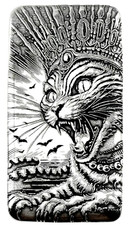 10 ozt 999 Fine Silver Art Bar- QUEEN CAT - ADAMO TECHNE - Limited Edition 79.15 per troy oz