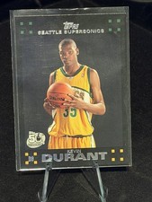 Topps 2007-08 Kevin Durant Seattle Supersonics Rookie Card #112 NBA. rookie card picture