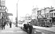 Trolley Street Car Terminal Elkhart Indiana IN - Reprint