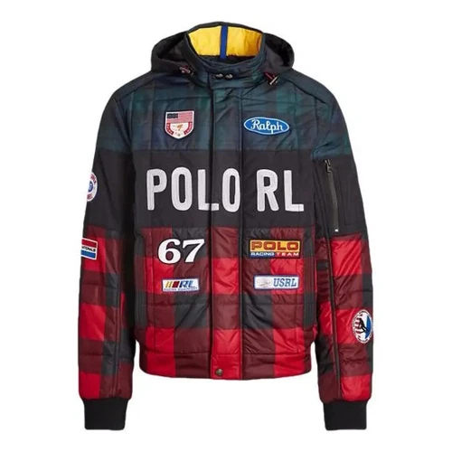 Neuf avec étiquette ! Polo Ralph Lauren ski course homme veste moyenne patchs neige plage stade