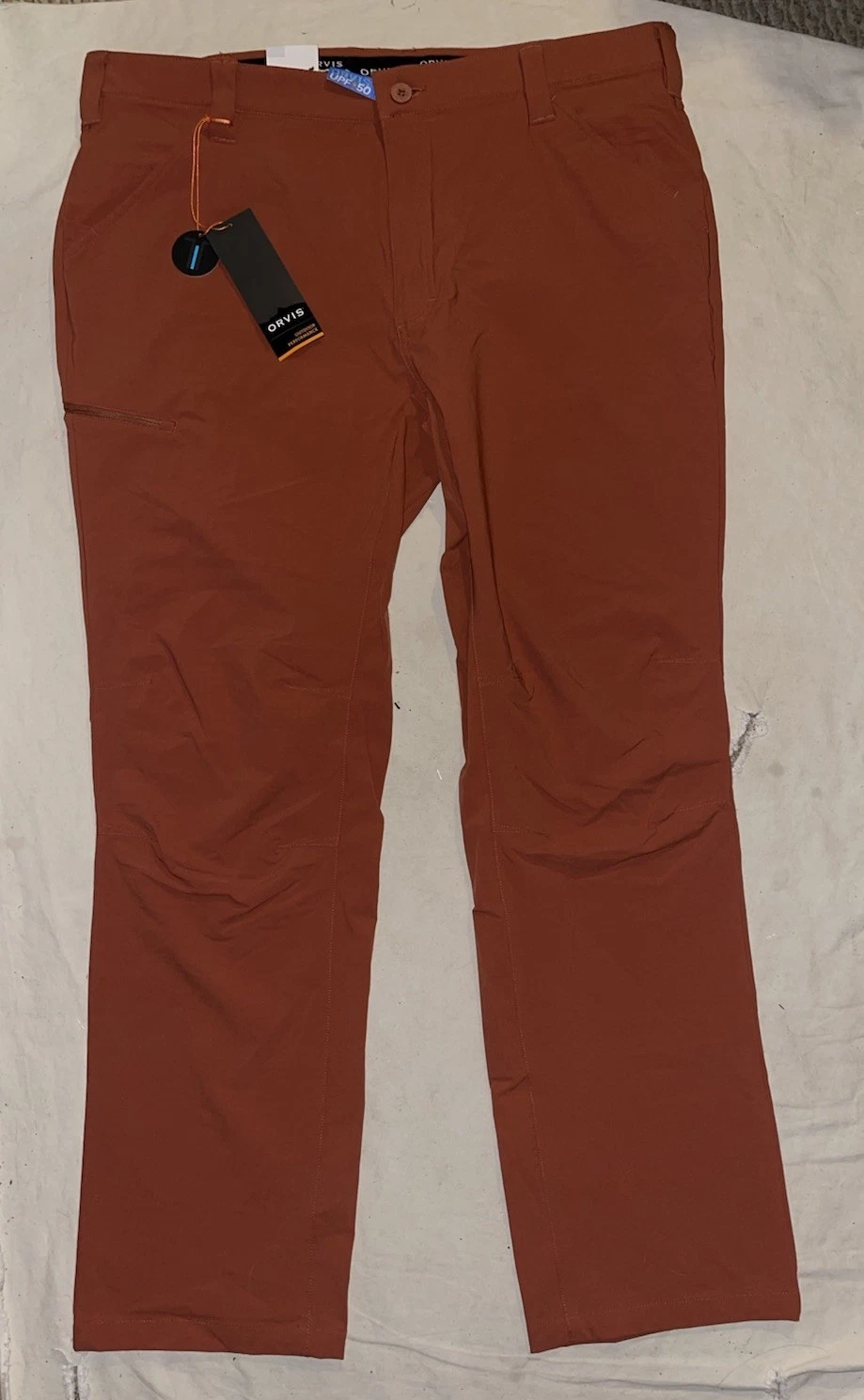 Orvis Men’s Jackson Quick Dry NWT Orange 40x31 Outdoor Pant Stretch Performance