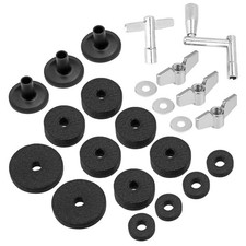 23-Piece Cymbal Accessory Set - Hi-Hat Clutch  Cup Felts, Cymbal Sleeves, Wi...