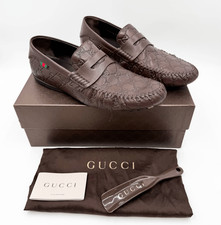 Gucci GG Guccissima Monogram Leather Loafers US Men’s Size 11