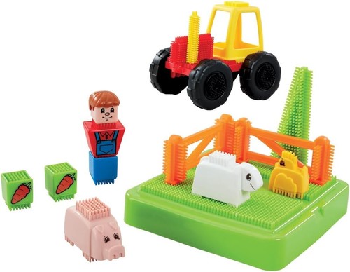 Stickle Bricks Farm Set Construction Toy, Promotes Dexterity and Imagination, Sa - Picture 3 of 5