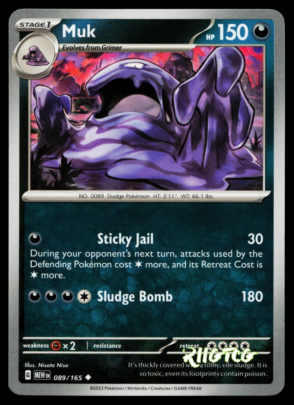 Muk 089/165 151 Pokemon NM