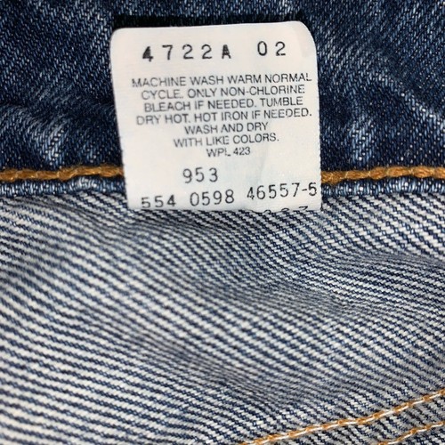 Vintage Levi's 550 Relaxed Fit Tapered Leg USA Womens Jeans Size 12 Reg S Blue - Picture 14 of 16