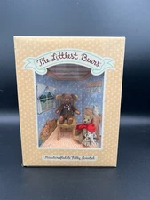 Gund The Littlest Bears “Grandfather & Grandson”–1994–NIB–Mini Jointed Plush Set