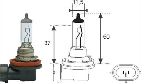 Fits MAGNETI MARELLI 002549100000 Bulb ⭐UK Stock⭐ - Image 2