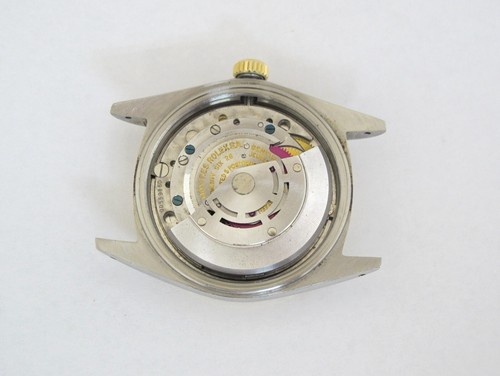 ROLEX VINTAGE OYSTER PERPETUAL DAY-DATE MOVEMENT DIAL HANDS S/S 18K GOLD CASE !! - Picture 13 of 14