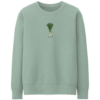 Lustiges Weihnachten Lauch Sweatshirt Herren und Damen Pullover Xmas Veggie Vegeta...