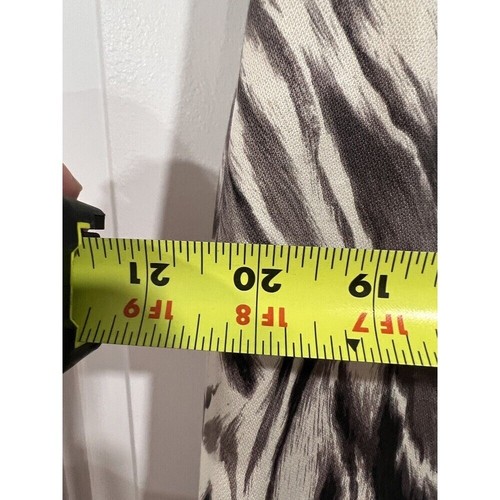 Talbots Dress 14 Cream Black Gray Sheath Stretch Cotton Career Church - Imagen 4 de 8