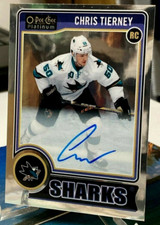 2014 CHRIS TIERNEY RC AUTO ROOKIE OPC PLATINUM RA-29 M OTTAWA SENATORS