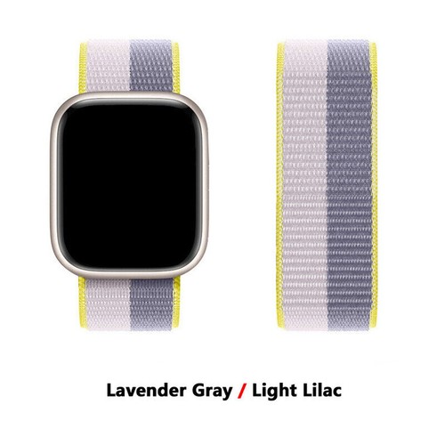 Accesorios de correa de bucle para Apple Watch Ultar 8 7 6 5 SE 4 iWatch correa de nailon suave - Imagen 131 de 133