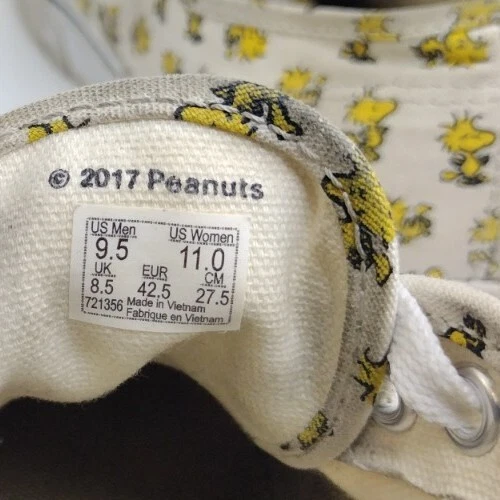 Vans x Peanuts Woodstock Special Edition Shoes Size Men's Sz 9.5 Women's Sz 11 - Picture 12 of 12