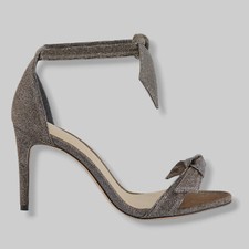  595 Alexandre Birman Women's Silver Clarita Metallic Sandal Shoes Size 39