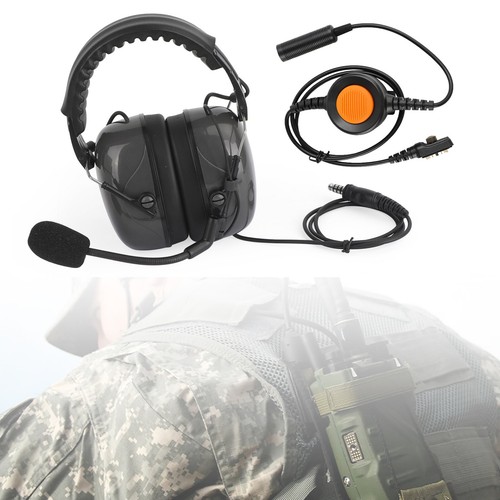 C5 Adjustable Noise Cancelling Headset 6-Pin U94 PTT For Hytera PD780/700G/580
