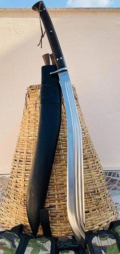 30% SALE Hand Forged Full Tang Kukri - 21" Traditional Sirupate 3 Fuller Khukuri