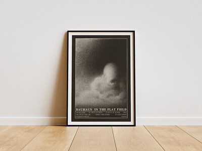Bauhaus In The Flat Field Poster | Retro Pulp Horror Goth Rock