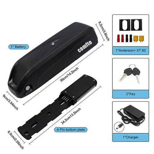 48V 36V 13AH 15Ah ebike Hailong Battery fr Electric Bicycle 1000W Motor Downtube - Picture 27 of 42