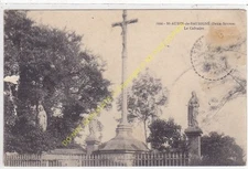 Old postcard 79700 Saint Aubin de Baubigné le Calvaire Edit POUPIN ca1914