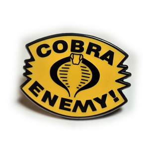 Cobra Enemy Gi Joe Toy Retro 80s Action Figure Hat Jacket Tie Tack