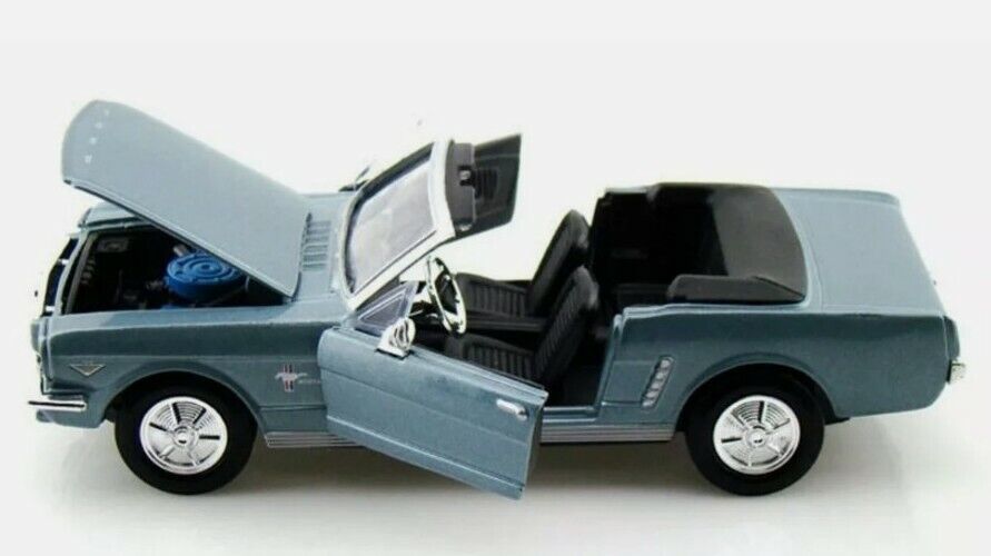 1964 1/2 Ford Mustang Convertible Red 1/24 Diecast Car Model 1964 1/2 Ford Mustang Convertible Red 1/24 Diecast Car Model