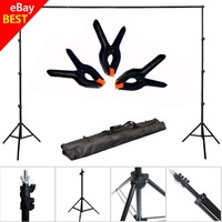 10ft Adjustable Background Support Stand Photo Backdrop Crossbar Kit Photography on sale 10ft Adjustable Background Support Stand Photo Backdrop Crossbar Kit Photography on sale