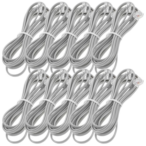 10 Pcs Telefonverbindungskabel Kabelkabel Verlängerungskabel Für - Zdjęcie 4 z 12