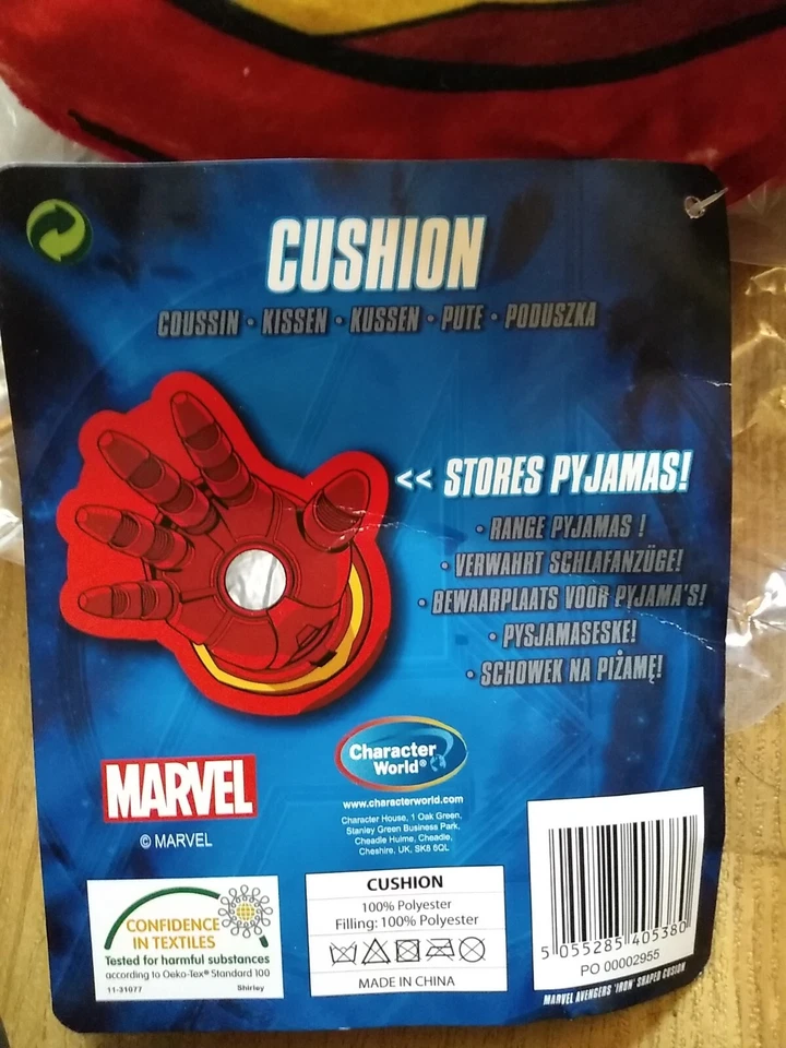 Marvel Avengers Iron Man Pijama de Mano Repulsor en Forma de Cojín 3D Novedad Regalo Foto 4 de 4