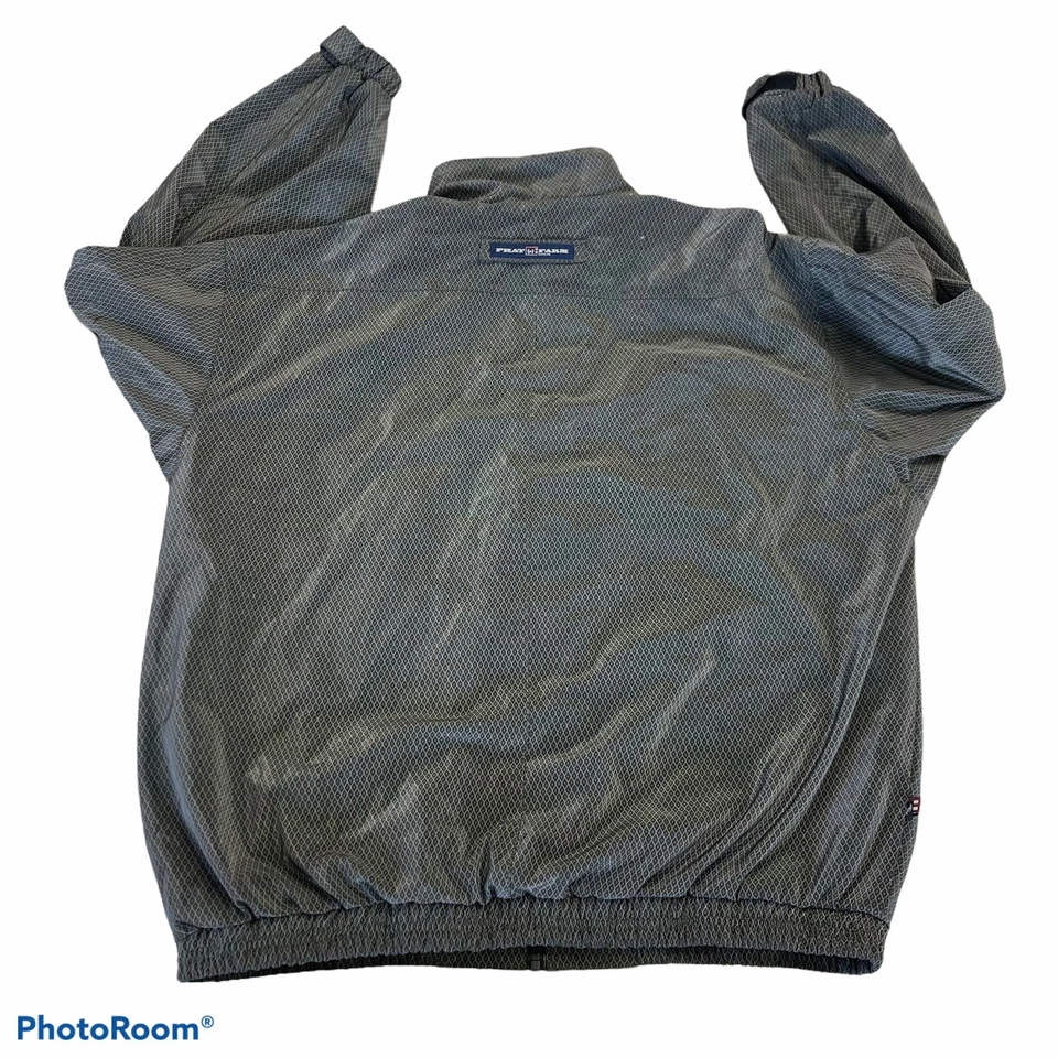 Chaqueta Bomber Phat Farm PVC Cuero Esponja Con Poliéster Cremallera Hombre’s Talla XL. Foto 2 de 4