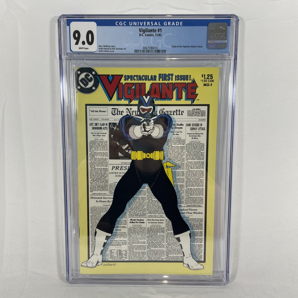 DC Comics - Vigilante (#1) CGC 9.0 - White Pages Origin Adrain