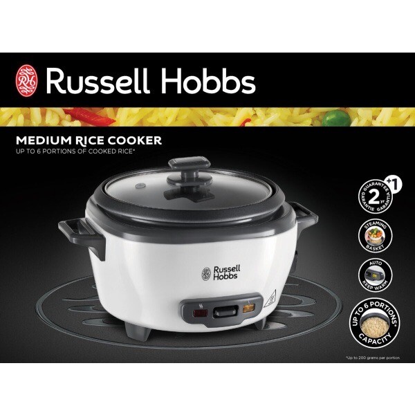 Russell Hobbs 27030 1.2L Rice Cooker and Steamer White for sale
