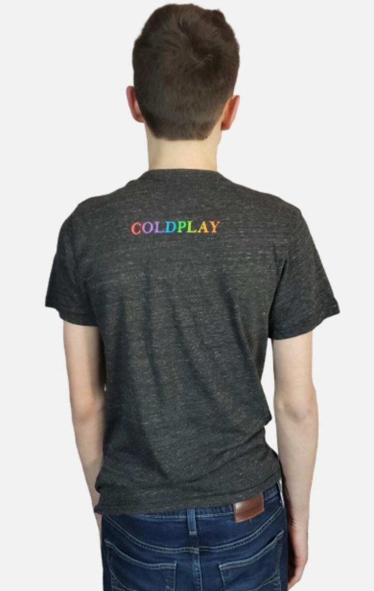Gray COLDPLAY Band Concert T-Shirt A Head Full of Dreams