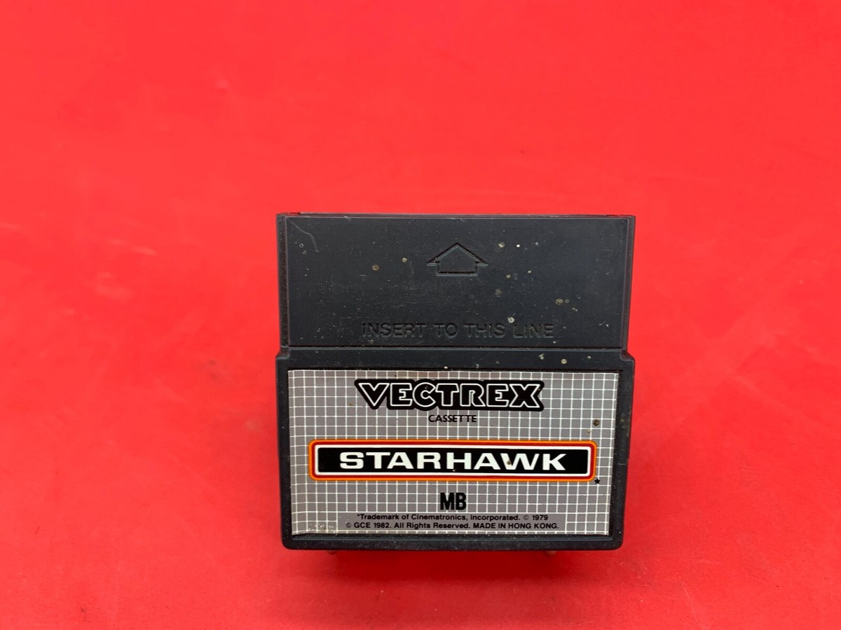 Jeu Vectrex Starhawk – Cartouche Avec Boîte Et Notice, Très Bon état, édition Rare
