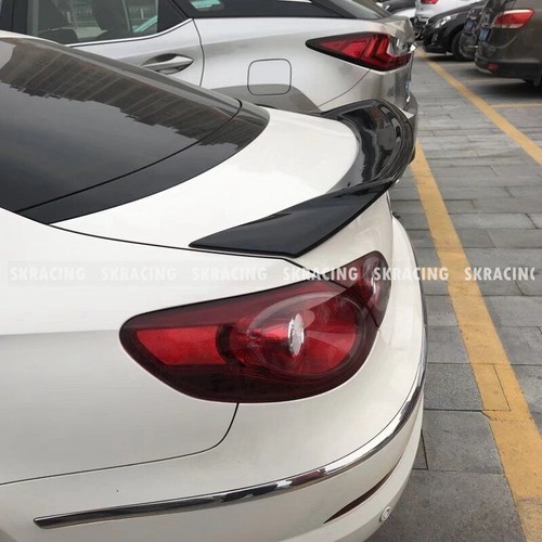 Gloss Black FRP Rear Trunk Spoiler Lip Wing Fit For VW Volkswagen CC 2009-2018 - Picture 15 of 22