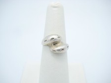 Sterling Silver 12mm Dual Curved Ring Size 7