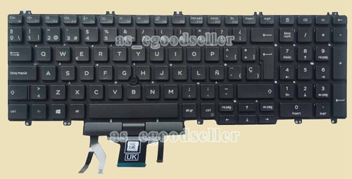 Nuovo per DELL LATITUDE 5500 5501 5510 5511 2019 Tastiera Spagnola Tastiera RETROILLUMINATA - Foto 2 di 3