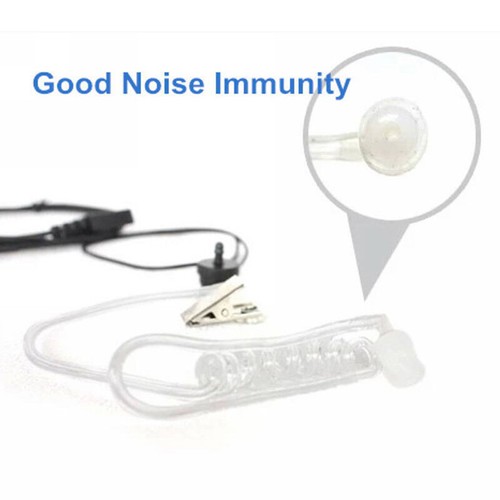 FBI Style Headset Earphone Earpiece Mic Security Radio Walkie Talkie Pro 2 -b - Photo 5/8