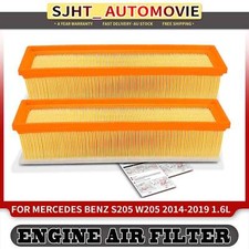 2x Engine Air Filters for Mercedes Benz S205 W205 C-Class 2014-2019 1.6L Sedan