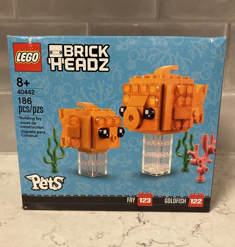 LEGO BRICKHEADZ: Goldfish (40442) - Brand New - Retired exclusive set!!